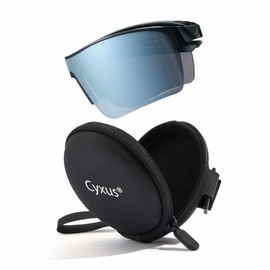 Cyxus 1242 Sunglasses, Women's, Men's, UV Protection, UV Protection, Small Face Effect, Driving, Climbing, Travel, Sports, Fashionable, blue / black