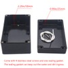 Otdorpatio Project Box IP65 Waterproof Junction Box ABS Plastic Black