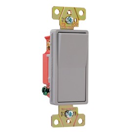 Legrand-Pass & Seymour 2623GRYCC6 Decorator Switch Three Way 20-Amp 120-volt/277-volt Grounded