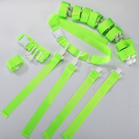 Peryiter 2/12/24 Set Player Flag Football Belt, Adjustable Football Belts and Flags for Kids Youth Adult Sport Team Training(Fluorescent Green,24 Set)