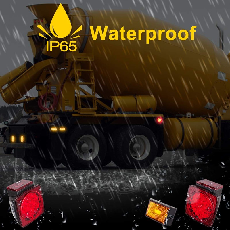 LIMICAR LED Trailer Lights Wire Kit, Submersible Trailer Tail Lights