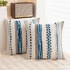 WANLIRD Boho Throw Pillow Covers 18x18 Set of 2 Farmhouse