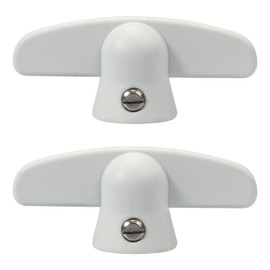 VIDABTE 3/8" Butterfly Wing Nut T-Handle for Pella Window Crank, Window T-Crank Handle, Tee Handle Casement Operator (2 pcs)