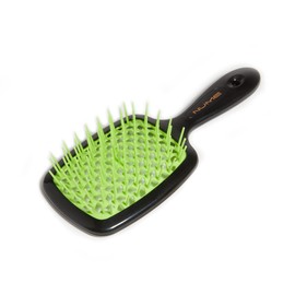 NuMe Scalp Massage Brush for Wet and Dry Hair | Detangling Shampoo Brush for Scalp Care, Shower Massager Scrubber Exfoliator with Soft Silicone Bristles for Dandruff Removal, Hair Growth (Green)