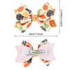 Thanksgiving Turkey Hair Bow Clips Thanksgiving Day Hair Clip Pin