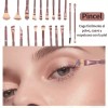 42pcs Brochas Maquillaje Profesional Esponjas Neceseres