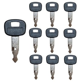 10 PCS Ignition Keys RC411-53933 459A RC461-53930 for Kubota Mini Excavator Backhoe Skid Steer Track Loader KX121-3 KX161-3 KX41-3 KX71-3 KX91-3 U15 U17 U25S U35 L39 L45 L47 L48 SVL75 SVL90