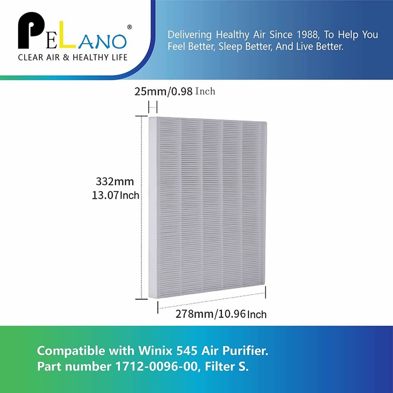4Pack C545 HEPA Replacement Filter Compatible for Winix C545, Hepa