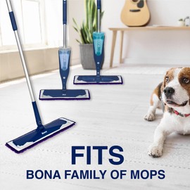 Bona Pet System Microfibre Sweeping Pad, for Wood and Hard-Surface Floors, fits Bona Family of Mops, 1 Count (Pack of 1)
