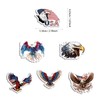6 Acrylic Eagle Flag Shaped Fridge Magnets to Decorate Your
