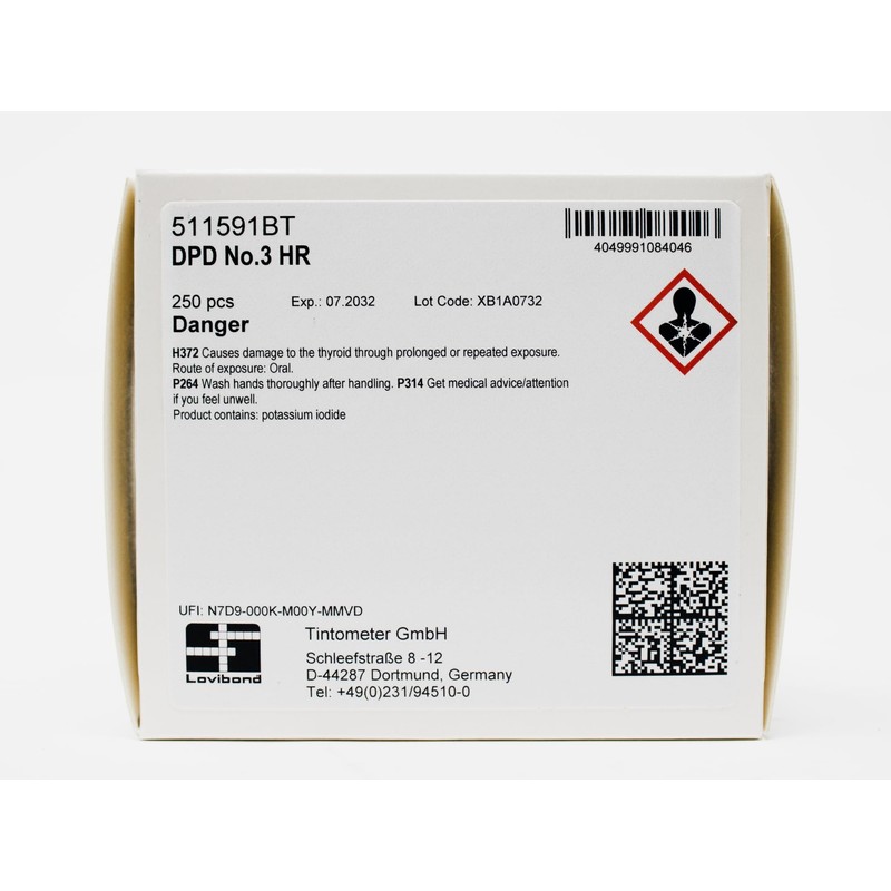 Lovibond - DPD No 3 High Range Water Testing Tablets