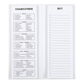 Santa Barbara Design Studio Table Sugar Charcuterie List Pad, 80-Sheet, White