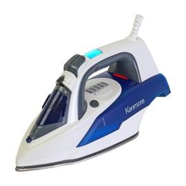 Kenmore Digital Steam Iron - Electric Plancha With Steamer For Clothes, Ironing & Steaming Garment Vertically, Stainless Steel Soleplate, 9 Fabric Presets, 1725 Watt, 3-Way Anti-Drip & Auto Shut Off