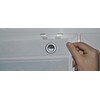 Kutti Olivia Roman Blind with Eyelets Grey / White /