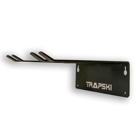 TRAPAWAY Wall Rack | Holds 1 pair of Skis or Snowboard by Bindings | Garage Organizer for Yard Tools, Gear & Equipment | Aluminum | No Moving Parts to break or Pinch Points