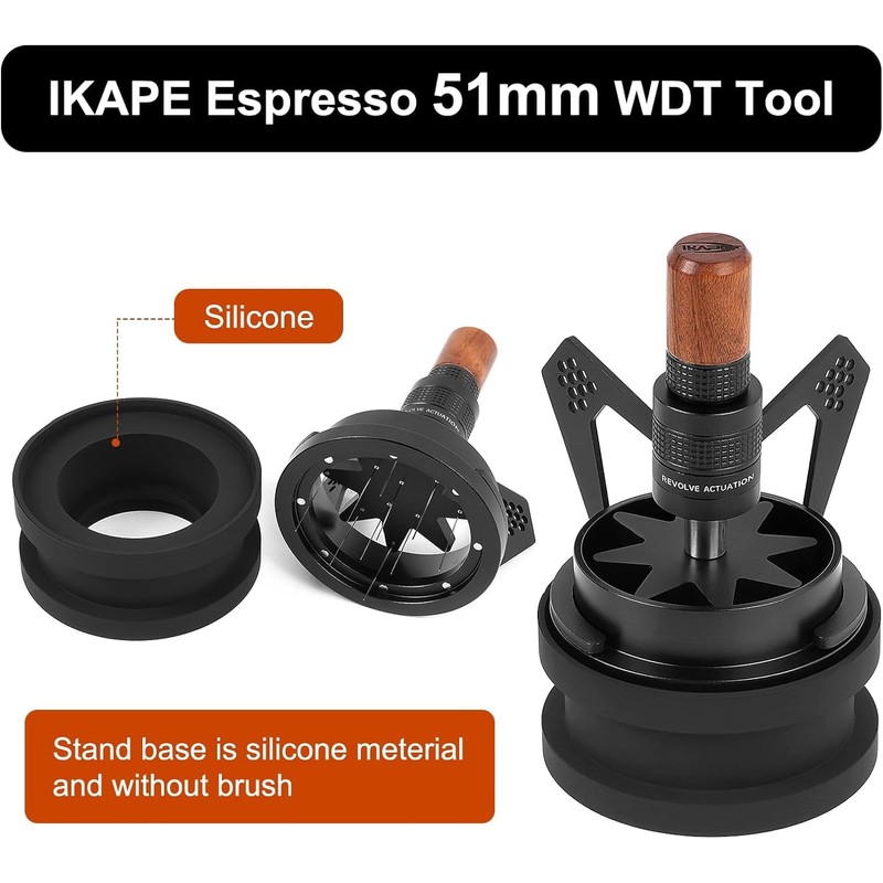 IKAPE Mantis WDT Distribution Tool, 51MM Espresso Rührer Distribution Tool