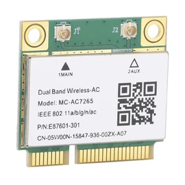 Bluetooth 4.2 Wireless Wifi MC‑AC7265 for Win7 / Win 8 / Win 10 Durable Gigabit High Efficiency Mini Network Card, Network Card, Wireless WiFi Card