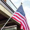 Yardwe 4 Pieces Eagle Flagpole Head Metal Flagpole Outdoor Flag