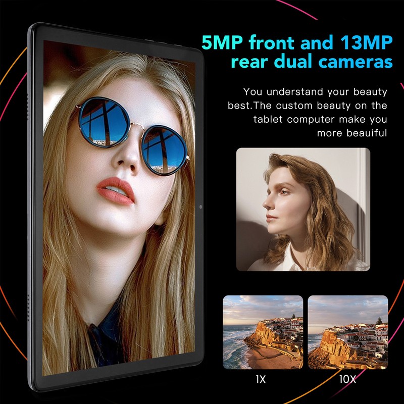 10.1 Inch Tablet 2.4G 5G WiFi 8GB 128GB Support Fast