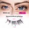 7 Paare Lashes Cat Eye,11mm Fake Wimpern,Halbe Wimpern,Natürliches Aussehen,Angenehm zu