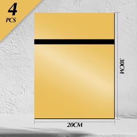 ABS Plastic Plate 30 x 20 cm, Gohytal Pack of 4 Laser Engraving Plate, Laser Engraving Plastic Plate 3 mm Engraving Plate, Laser Blanks for Engraving, Painting, DIY Crafts, Cutting Home Decoration