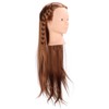 Long Hair Mannequin Head Light Brown Hairdresser Practice Training Head