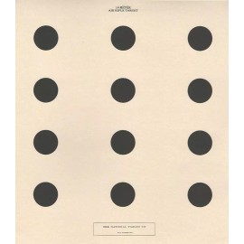 National Target AR-5/10(SOLID) 10 Meter Air Rifle Target with No Scoring Rings (25) Tagboard