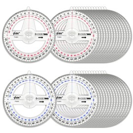 360° Protractor Pack of 30 Protactors Plastic Protractor Math Protractors Clear Protractor Ruler Drafting Tools Circle Protractor for Geometry