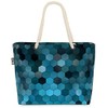 VOID Hexagon Graphic Pattern Beach Bag Shopper 58 x 38