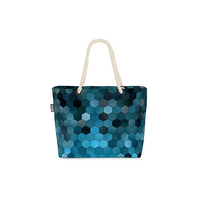 VOID Hexagon Graphic Pattern Beach Bag Shopper 58 x 38