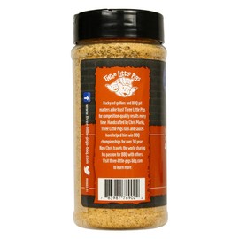Three Little Pigs - Spicy Honey & Maple BBQ Rub - Sweet flavor with honey, maple & jalapenos - 12.3 oz