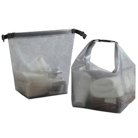 ifukens Sauna Bag, 2 Spa Bags, Small + Large Waterproof Bag, Large Capacity Pool Bag, Bath Bag, Storage, Transparent Bag, Carry, Eva Hot Spring Pouch, Snap Closure, Public Bath, Unisex, Unisex,