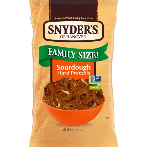 Unbranded (4 pack) Snyder's of Hanover Sourdough Hard Pretzels, 16