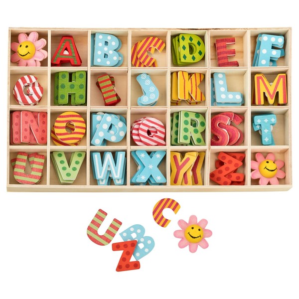 Kleenes Traumhandel Colourful Wooden Letter Box - 2.5 cm Height