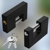 KOTARBAU® Cast Iron Padlock 90 mm Monoblock Padlock with Bolts