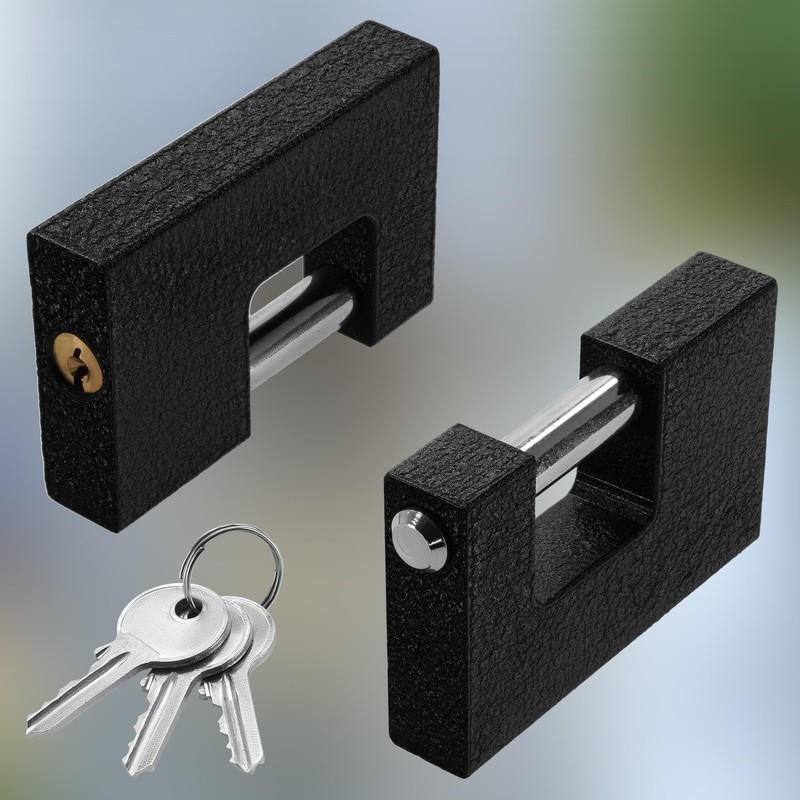 KOTARBAU® Cast Iron Padlock 90 mm Monoblock Padlock with Bolts