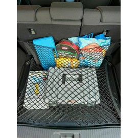EACCESSORIES EA Rear Trunk Organizer Cargo Net for Honda HR-V 2016-2024 – Envelope+Floor Style Cargo Nets for SUV - Premium Mesh Car Trunk Organizer Vehicle Carrier Storage-Compatible with Honda HR-V