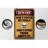 FEMER Tin Sign with Saying 20 x 30 cm Beware