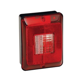 Bargman 34-86-103 Vertical Mount Single Backup Light (Red, Black Base)