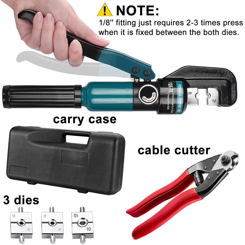 DN Mate Hydraulic Crimping Tool/Hydraulic Crimper for Stainless Steel Cable