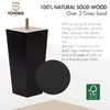 TCHOSUZ 6 Inch / 15 cm Wooden Furniture Legs, Set