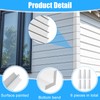 6 Pcs Aluminum Siding Corners 8.5 Inch Outside White Corner