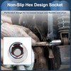 INFINAUTO Impact Socket 50mm for Car Motorcycle Dirtbike Repair Hardware