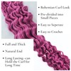Deep Pink Braiding Hair Pre Stretched Knotless Braiding Hair for