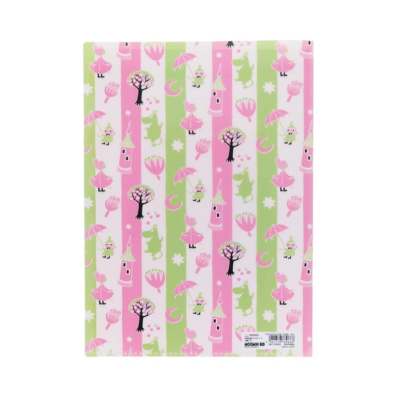 Sunstar Stationery PLAY S2173000 Moomin Clear File, 5 Pockets, 80th