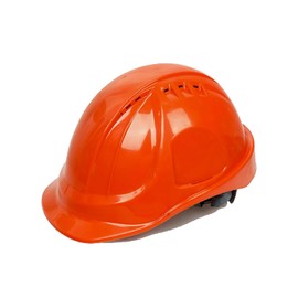 MACHSWON Hard Hat Orange ABS Safety Helmet Electrician Labor Protection German Style Breathable Thick Protective Helmet Industrial Hardhats for Building, Construction and Work Sites