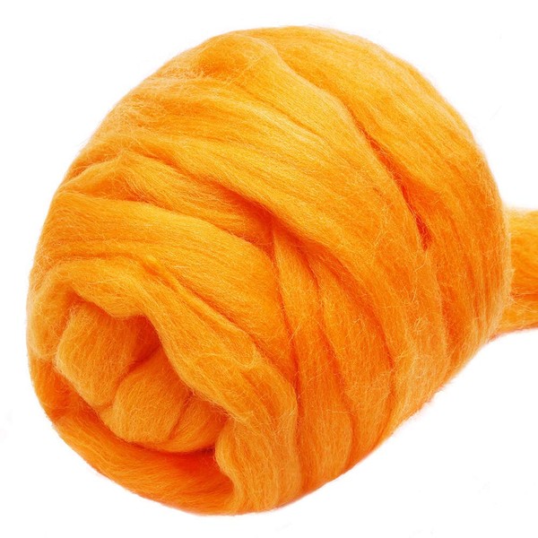 3.53oz Wool Roving Yarn, Fiber Roving Wool Top, Wool Felting