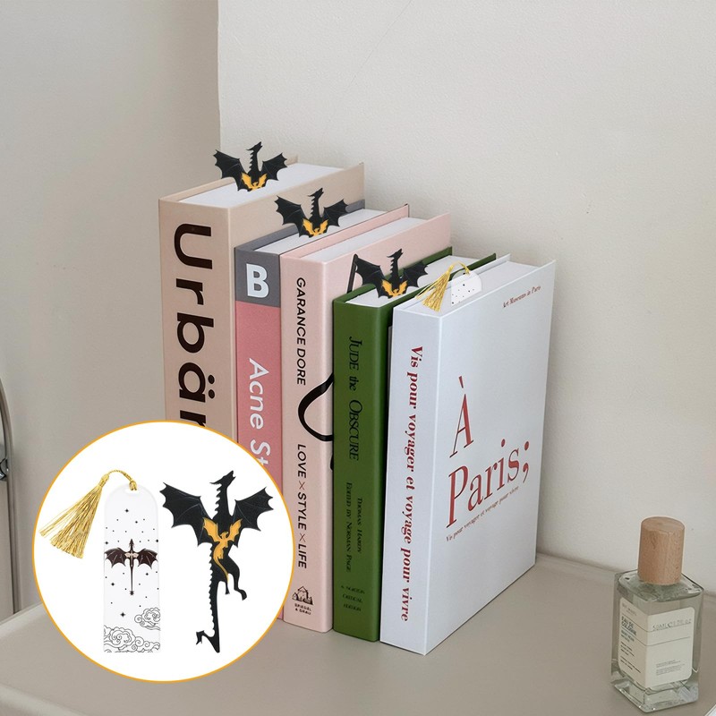 Pack of 2 Fourth Wing Bookmarks, Fourth Wing Merch, Bookmark