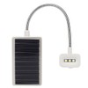 Flexible Arm Solar USB 3LED Clip On Lamp for Bedroom