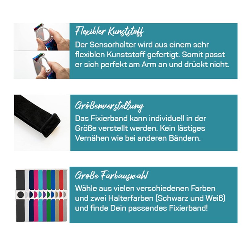 Diasticker® Freestyle Libre 3 – Fixation Strap | Flexible –